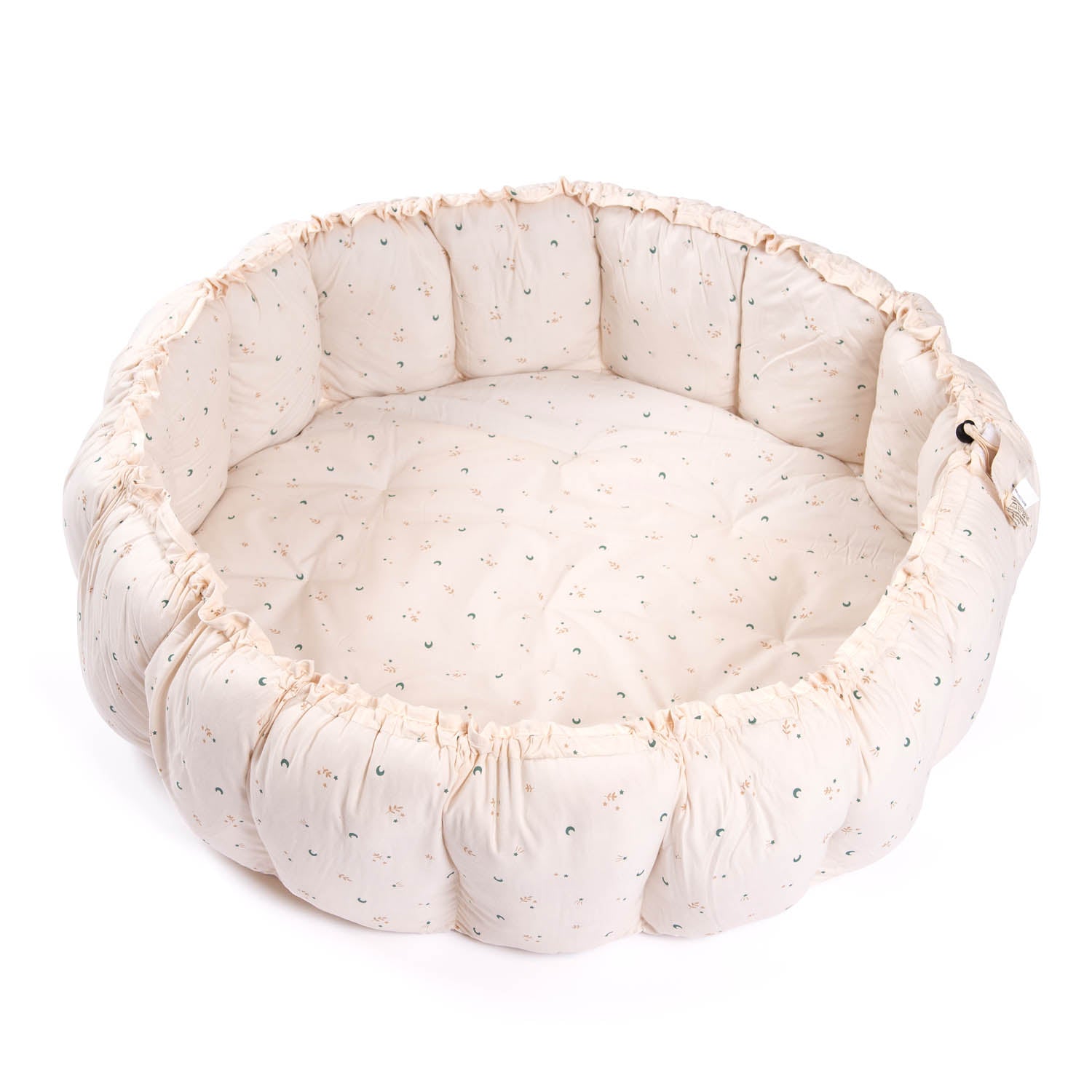 Bloom moon organic babymat, crib, raised edges
