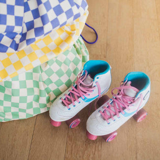 speelkleed & opbergzak - vichy yellow