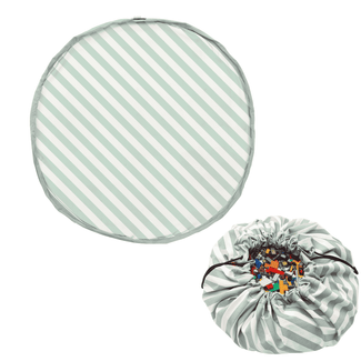 speelkleed & opbergzak - stripes green