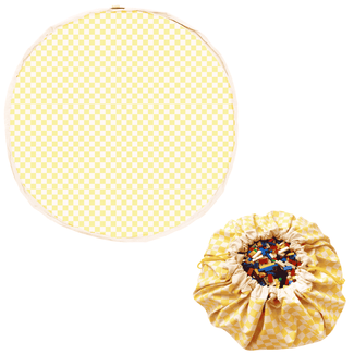speelkleed & opbergzak - vichy yellow