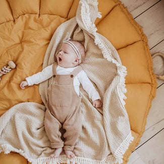 Bloom Mustard Organic Cotton Babymat