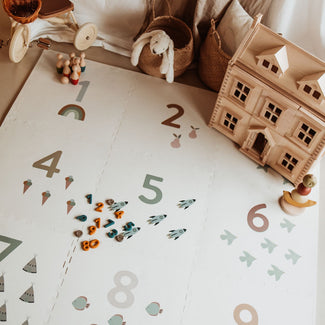 puzzeltapijt, opbergbox & speelhuisje - numbers