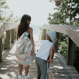 outdoor speelkleed & opbergzak - stripes