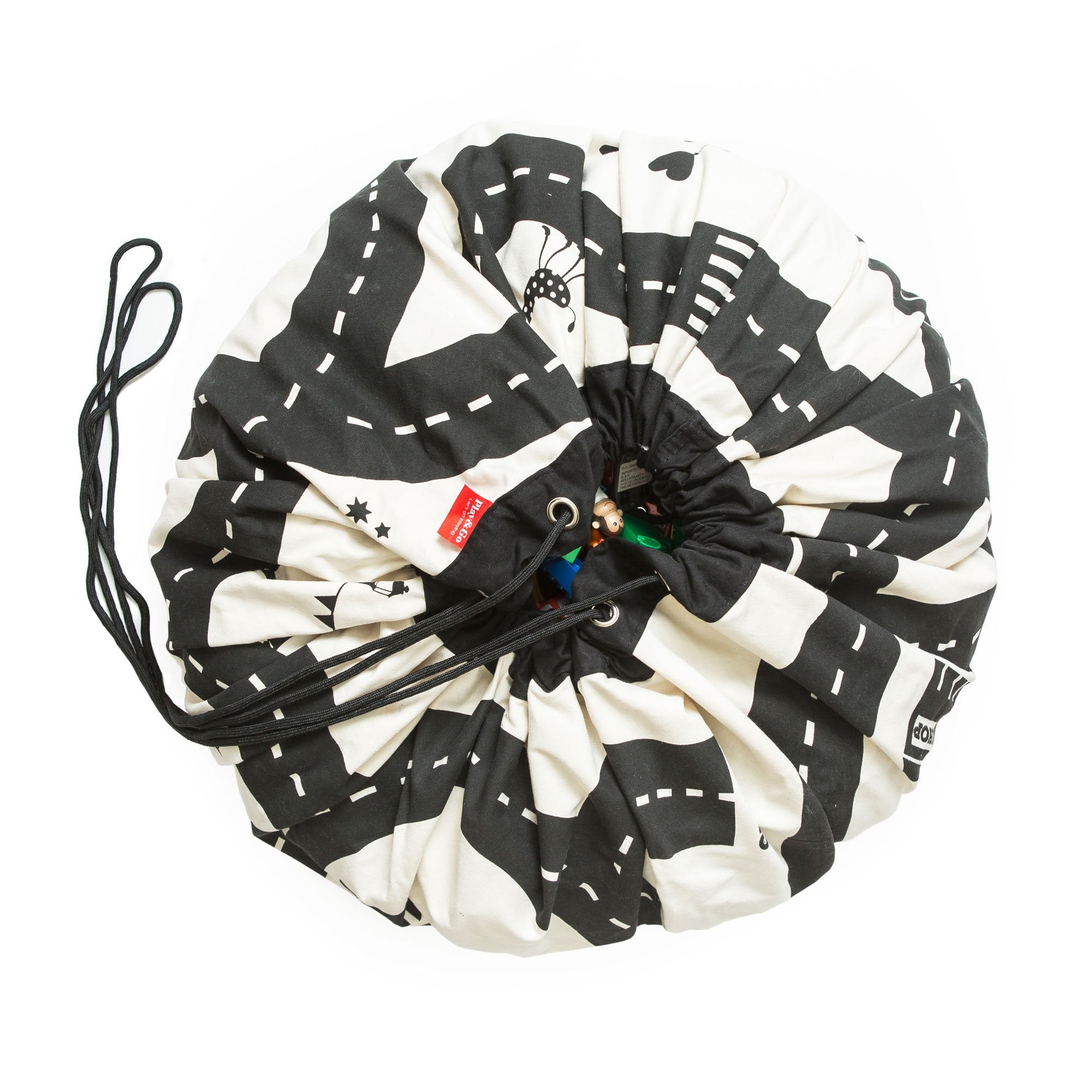 Roadmap/Thunderbolt Toy Storage Bag, closed