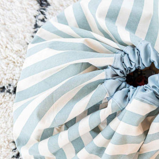 speelkleed & opbergzak - stripes green