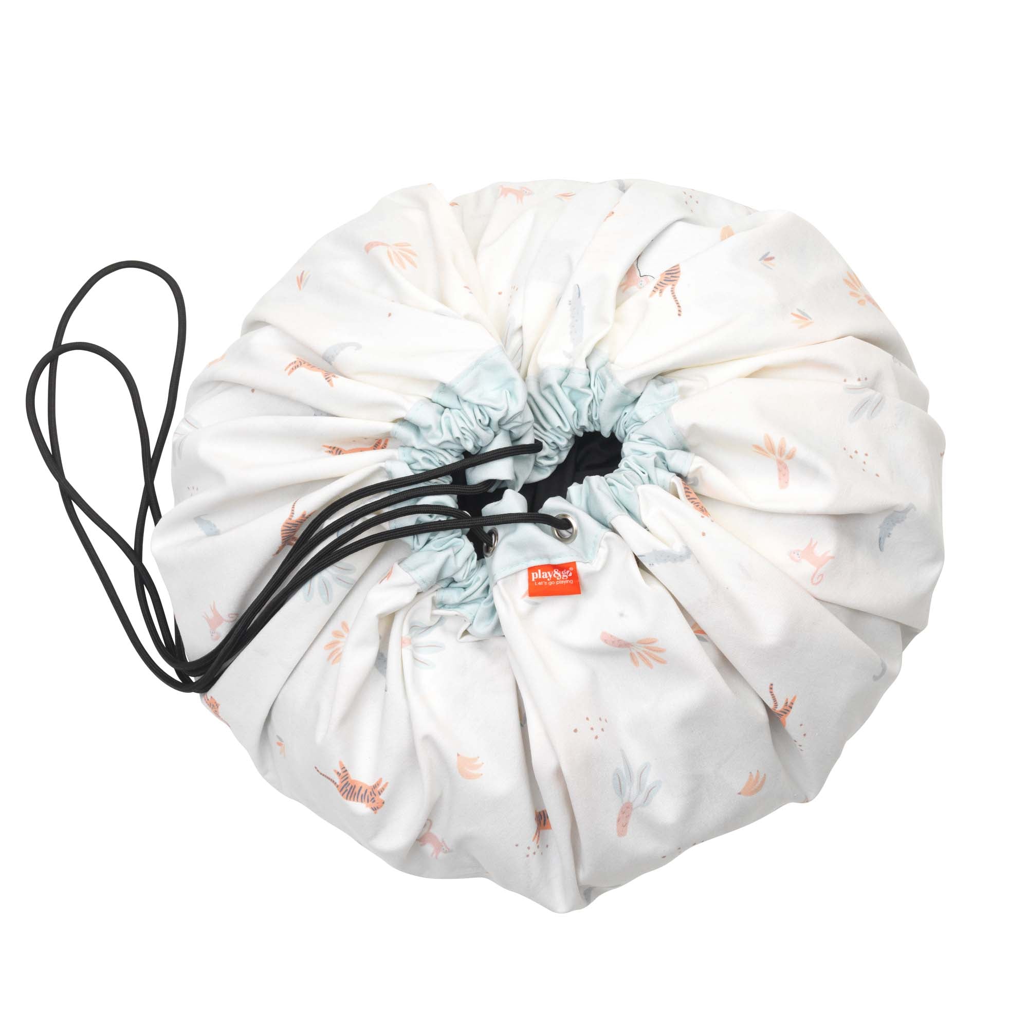 detail picture of closed jungle toystorage bag