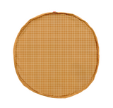 speelkleed & opbergzak - organic mustard grid
