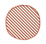 speelkleed & opbergzak - stripes brown