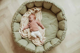  organic babyspeelkleed & cocon - meadow green