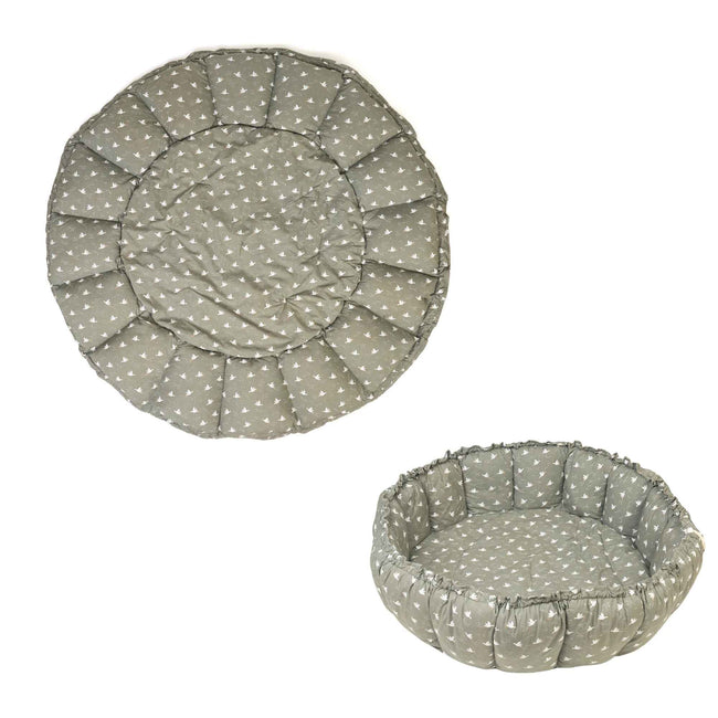 organic babyspeelkleed & cocon - birds