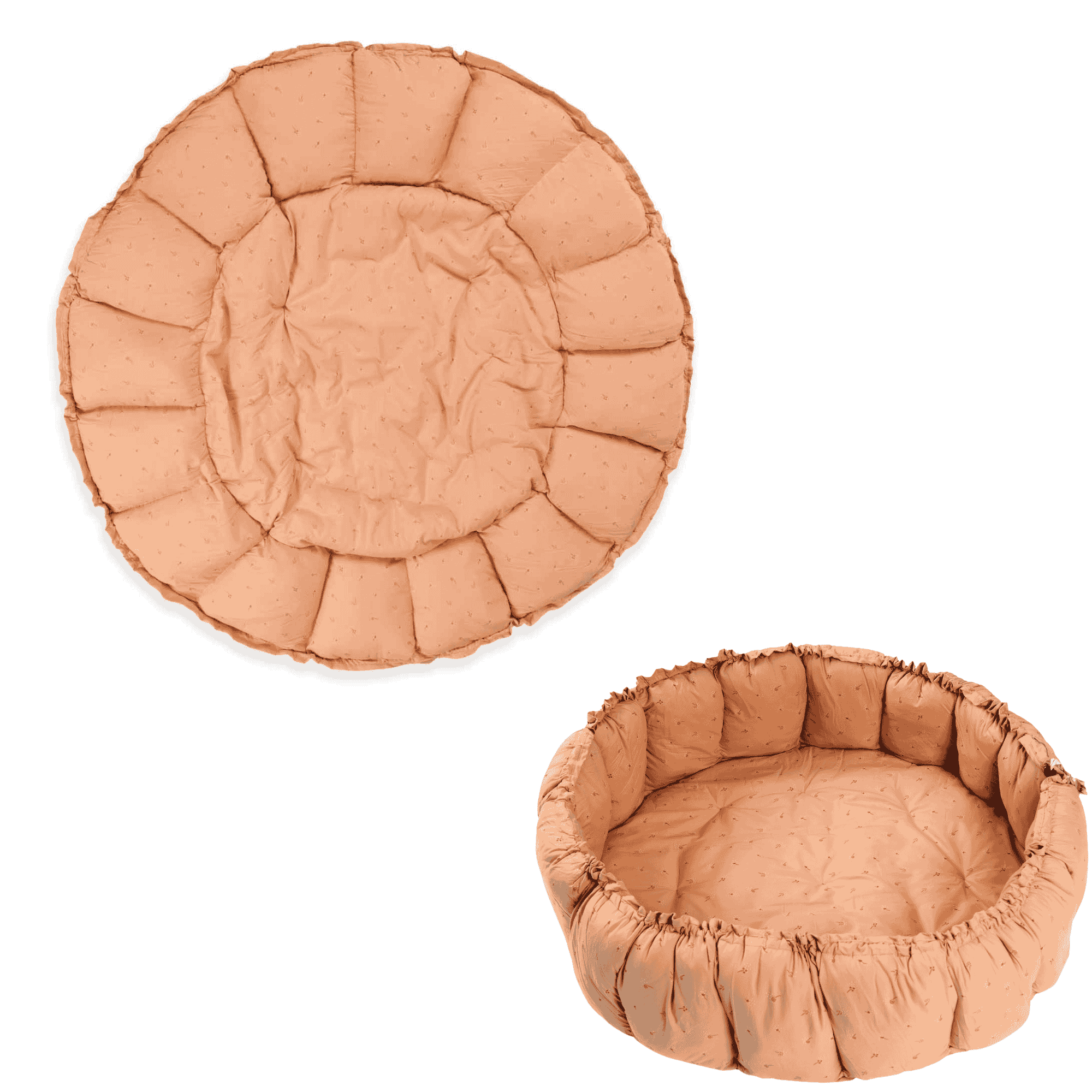 organic babyspeelkleed & cocon - fleuri