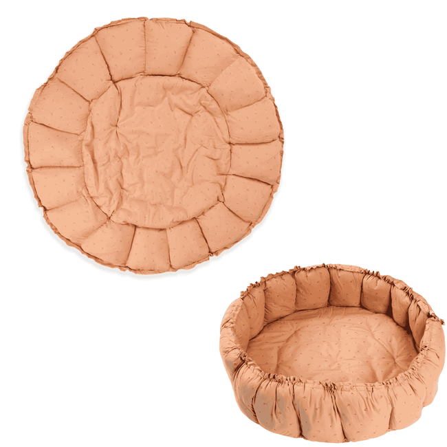 organic babyspeelkleed & cocon - fleuri