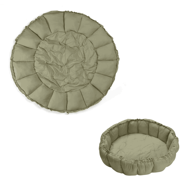 organic babyspeelkleed & cocon - meadow green
