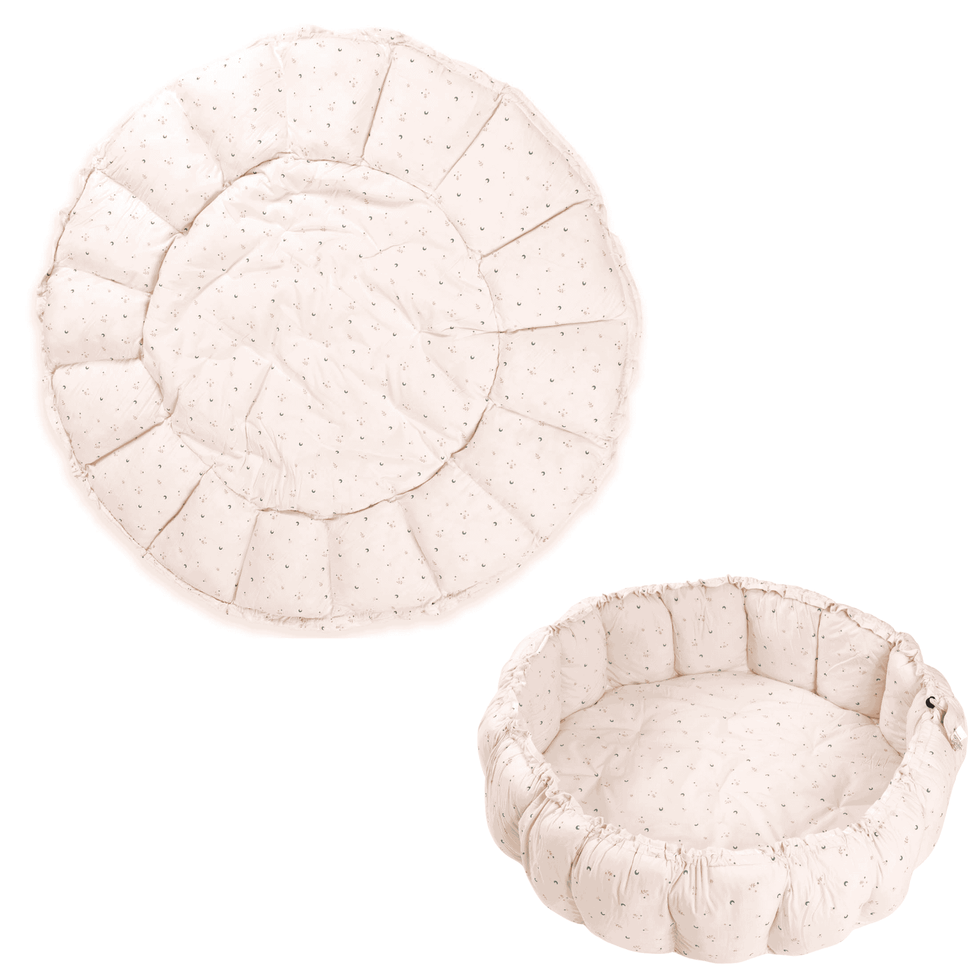  organic babyspeelkleed & cocon - moon