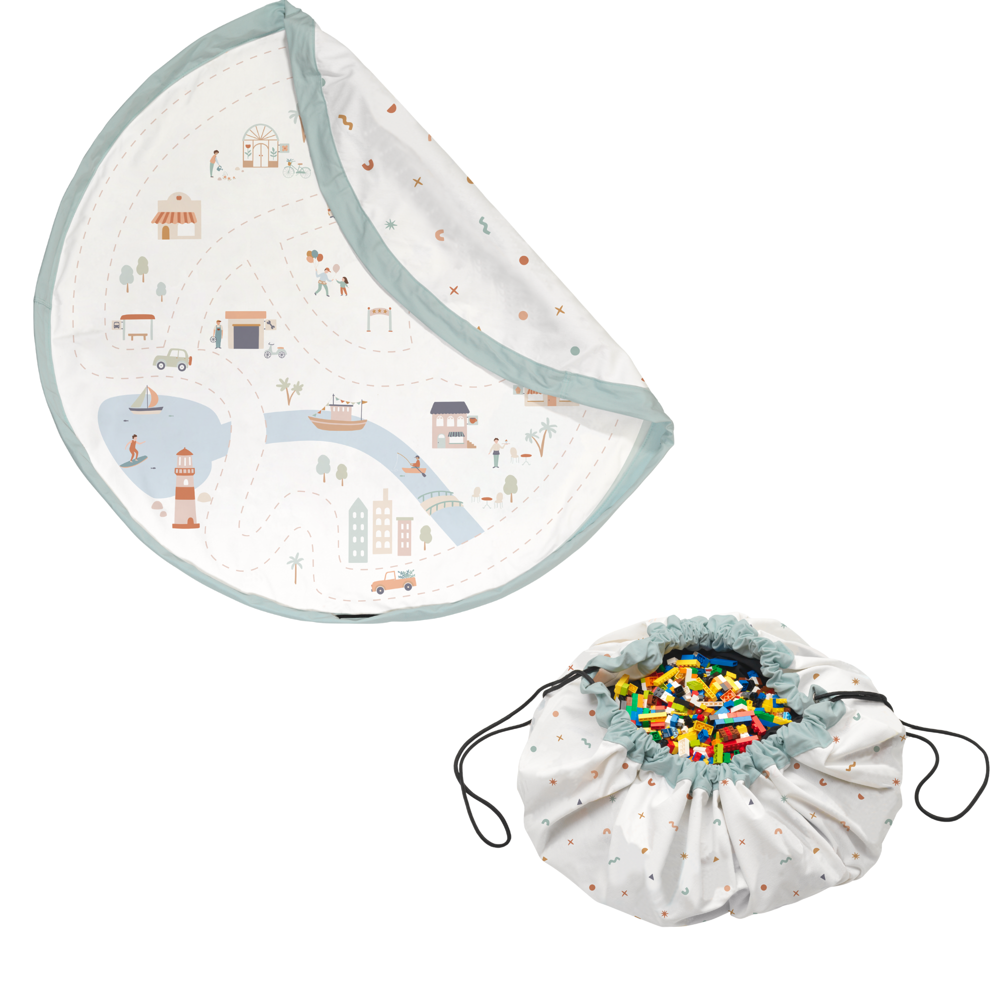 speelkleed & opbergzak - citymap