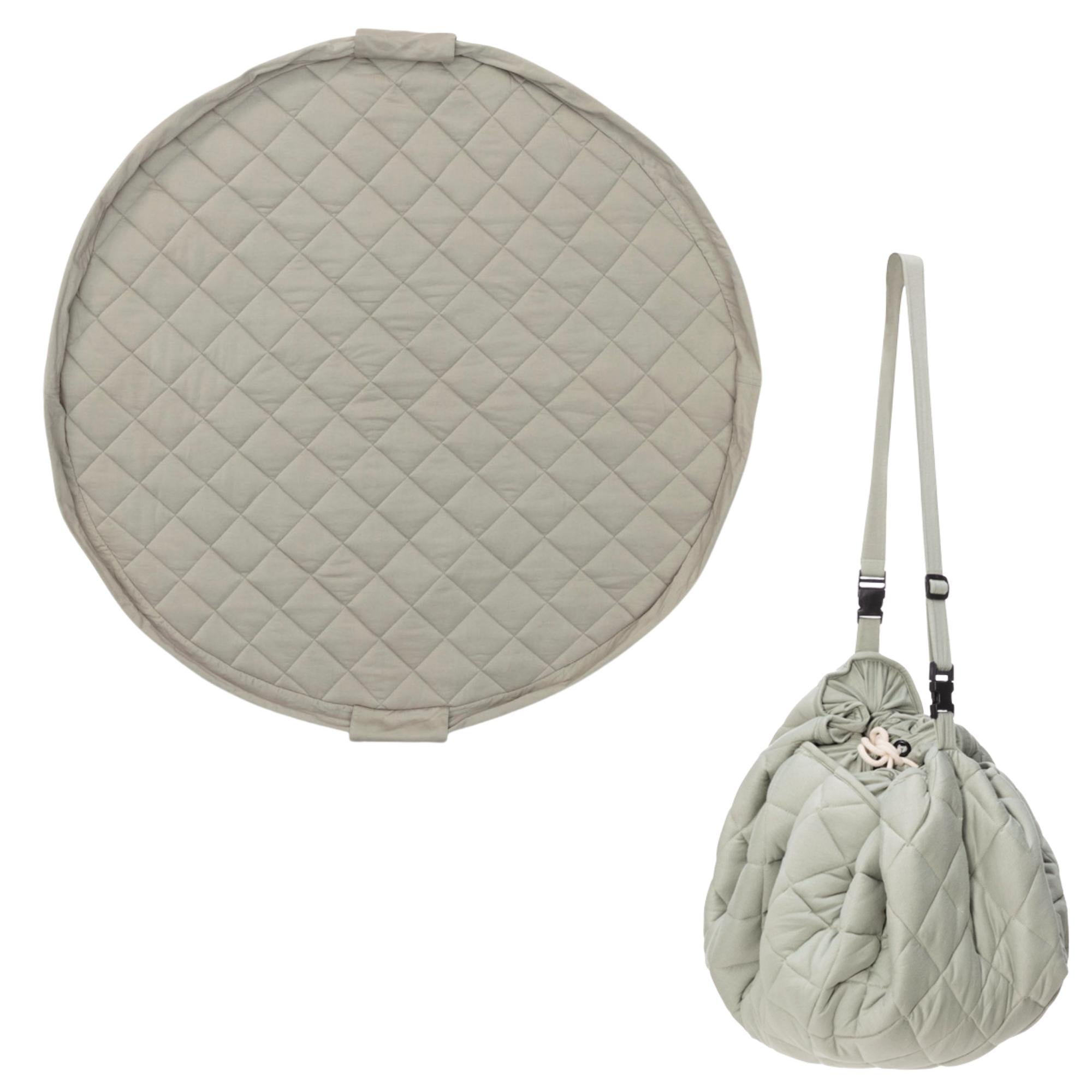 organic babyspeelkleed & reistas - meadow green