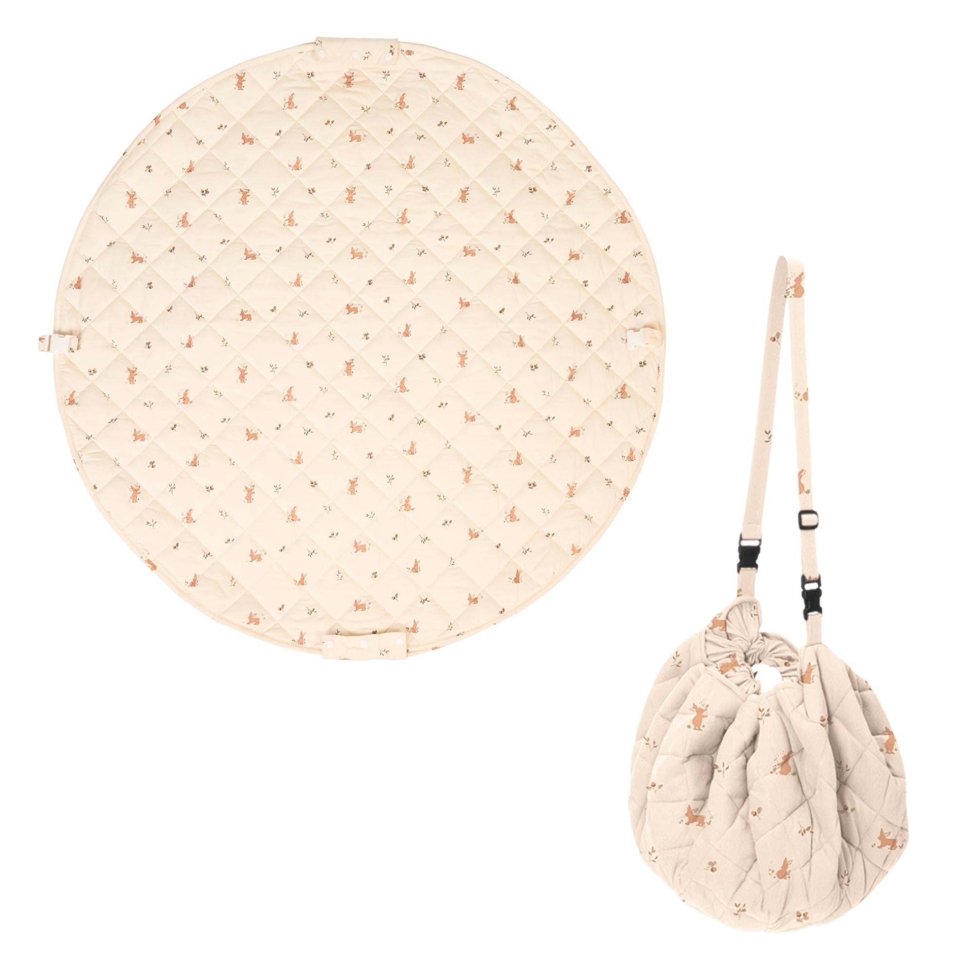  organic babyspeelkleed & reistas - rabbit  