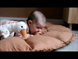 organic babyspeelkleed & cocon - tawny brown