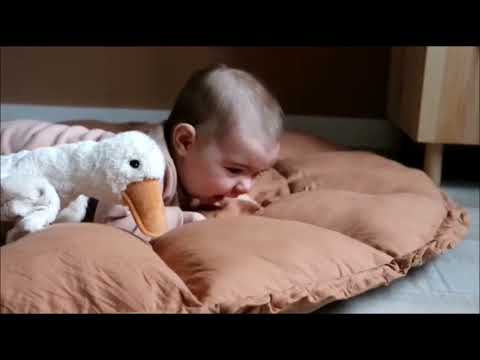 organic babyspeelkleed & cocon - tawny brown