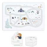 puzzeltapijt, opbergbox & speelhuisje - farm