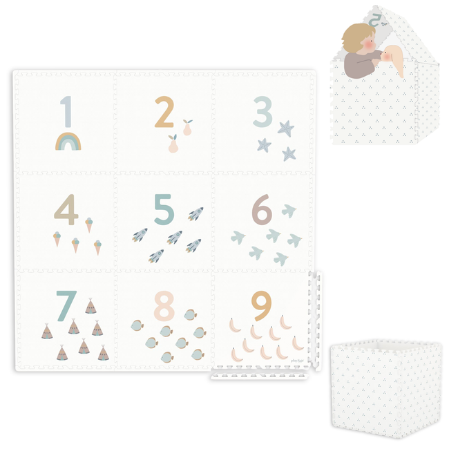 puzzeltapijt, opbergbox & speelhuisje - numbers