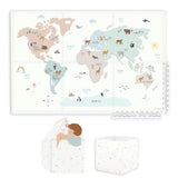 puzzeltapijt, opbergbox & speelhuisje - worldmap