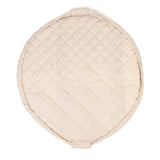 soft stripes blue organic babymat, open