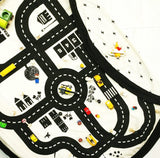 Roadmap/Thunderbolt Toy Storage Bag, wooden toys
