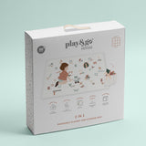 packaging of alphabet/terrazzo puzzlemat