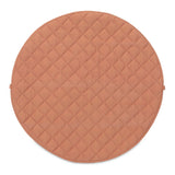 detail picture Tawny Brown quilted baby play mat and storage bag