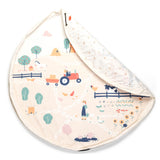 farm storage bag and play mat, detail picture, front, folded piece